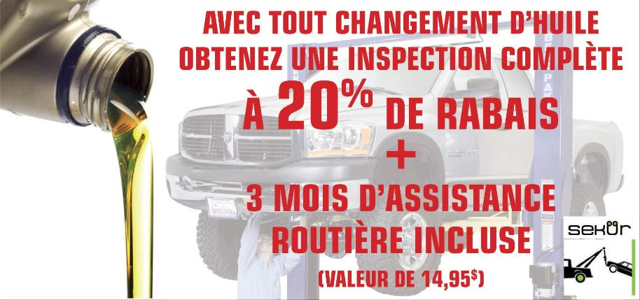 changement d'huile