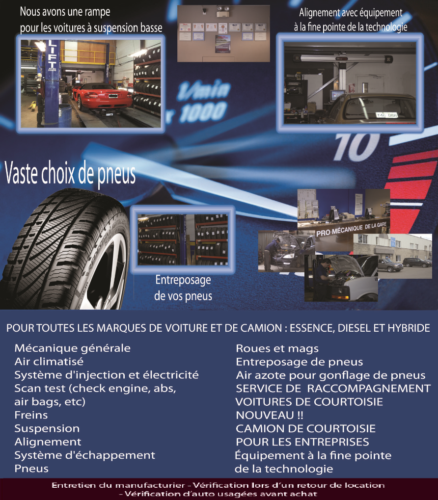 garage blainville, pneus blainville